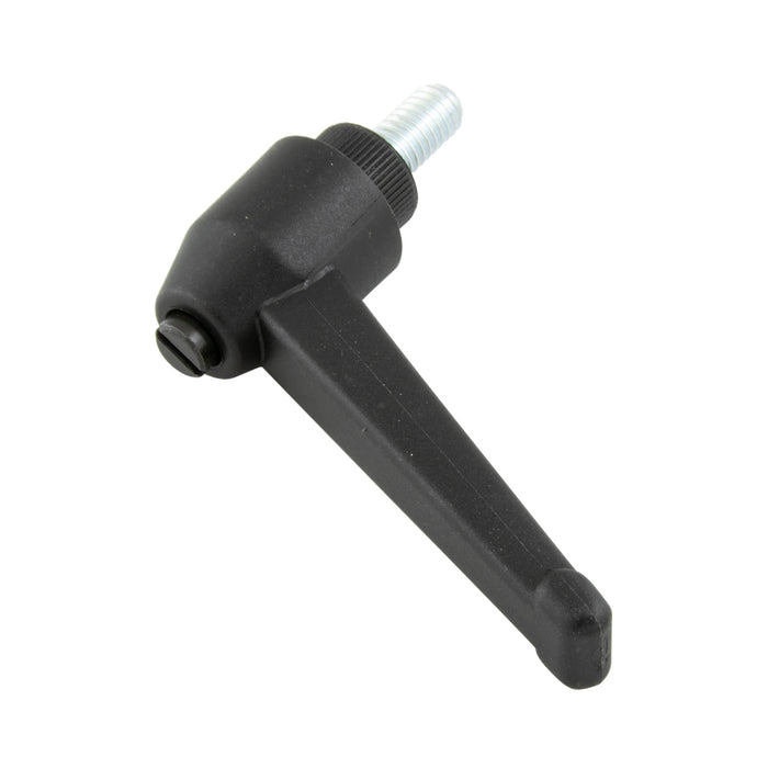 Indexed Clamping Lever, Male 3.82" Length, 3/8"-16 x 3/4" Stud 2.25" Overall Height Thermoplastic Material Black