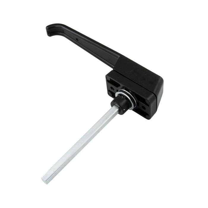 Non-Locking Handle 90 Degree Right Hand Rotation 7.25" Handle LGTH x 1.75" C. to C. Die Cast Black Finish by Spaenaur Inc.