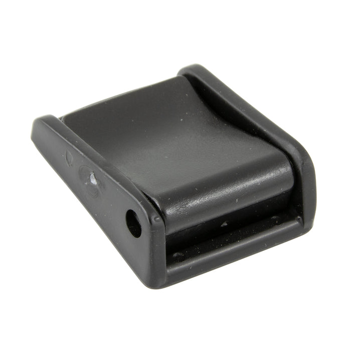 Strap Buckle for 50mm Strap Width, 1.4mm to 1.5mm TH Delrin 500 Plastic Black by Spaenaur Inc.