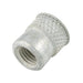 Insert fileté moleté série A-W #10-24 UNC x 0,370 po LGTH en acier, zingué trivalent par AVK
