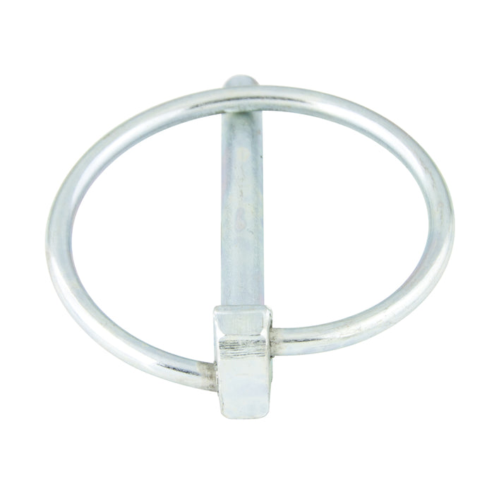 Goupille à œil rond 11 mm de diamètre x 50 mm de longueur C-1018 Acier zingué chromé (option doré/transparent) par Spaenaur Inc.