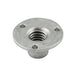 Tee Nut, Round Base 1" DIA with 3 Bosses On Barrel Side 3/8"-24 UNF, Barrel 7/16" LG x 13/32" DIA Steel Plain by Spaenaur Inc.