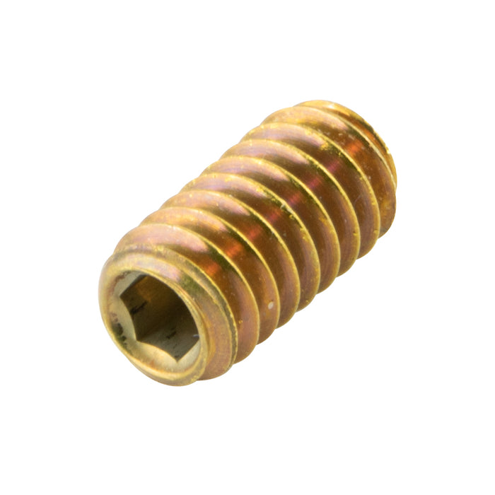 Hex Socket Set Screw, Cup Point 3/8"-16 UNC x 3/8" LONG Brass Plain ANSI B18.3