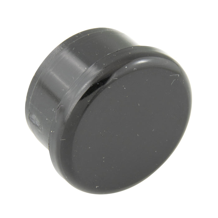 Furniture Glide Round Insert (Style 1) #16 GA x 1" Tubing DIA (1" Base) Polythylene Black by Spaenaur Inc.