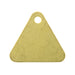 Triangular Blank Tag (One 1/8" Hole) 1-3/8" x 1-3/8" x .032" THK Brass Plain by Spaenaur Inc.