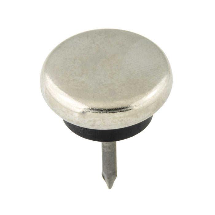 Rubber Insulated Glide Nail Type 5/8" DIA x 11/16" Shank Case Hardened Steel Nickel Plated by Spaenaur Inc.