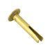 Rivet fendu à tête ovale 9/64 po de diamètre x 1/2 po de longueur x 5/16 po de diamètre de tête, en laiton, sans finition, de Spaenaur Inc.