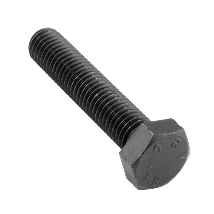 Hex Head Cap Screw DIN 933 M22 x 2.50 x 45mm LG, Full Thread Class 8.8 Steel Plain Finish DIN 933/8.8 M22X45