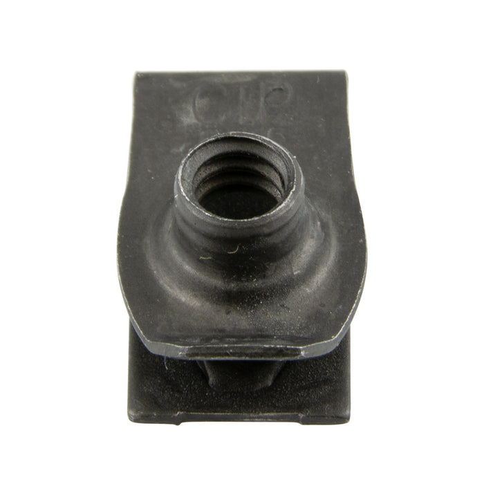 Écrou à panneau en « U », extrudé, filetage M8 x 1,25, panneau 2,0 mm-5,0 mm, acier à ressort traité thermiquement, finition zinguée, par Spaenaur Inc.